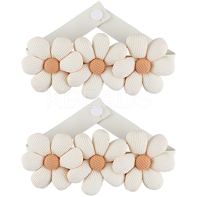 Fibre Flower Curtain Tiebacks AJEW-WH20022-50A-01-1