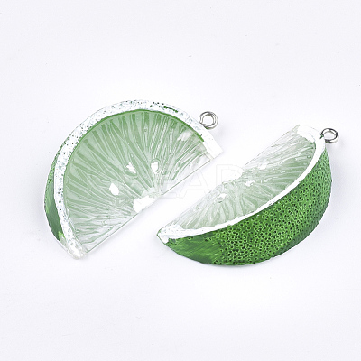 Resin Pendants X-RESI-T028-56A-1