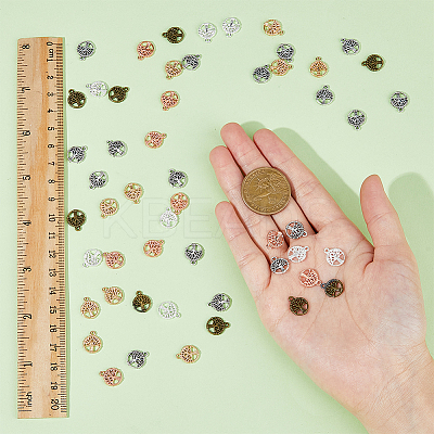 300Pcs 5 Colors Alloy Charms FIND-HY0002-61-1