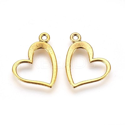 Unique Valentines Day Gift Ideas for Girlfriend Tibetan Style Alloy Pendants TIBEP-22390-AG-FF-1