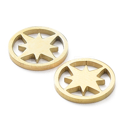 Ion Plating(IP) 316L Surgical Stainless Steel Charms STAS-D046-14G-1