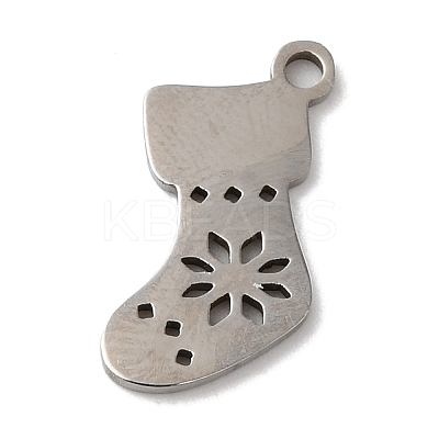 Non-Tarnish Christmas 201 Stainless Steel Pendants STAS-D053-02P-1