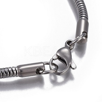 Tarnish Resistant 304 Stainless Steel Bracelet Making MAK-P012-01P-1