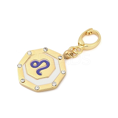 304 Stainless Steel Enamel Pendant Decoration STAS-S168-01G-05-1