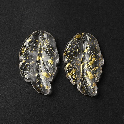 Dyed & Heated Glass Pendants X1-GLAA-B009-06J-1