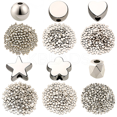 1200Pcs 6 Styles CCB Plastic Beads CCB-PA0001-10P-1