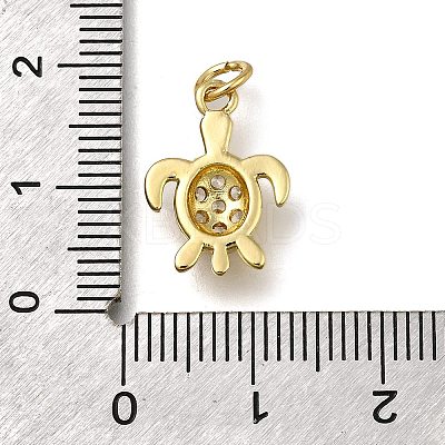 Brass Micro Pave Cubic Zirconia Pendants ZIRC-I070-040G-1