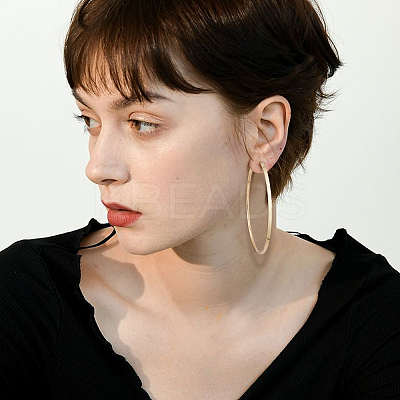 3 Pairs Brass Hoop Earrings for Women EJEW-BBC0001-66G-04-1