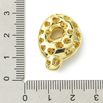 Rack Plating Brass Cubic Zirconia Pendants KK-S378-02G-Q-1