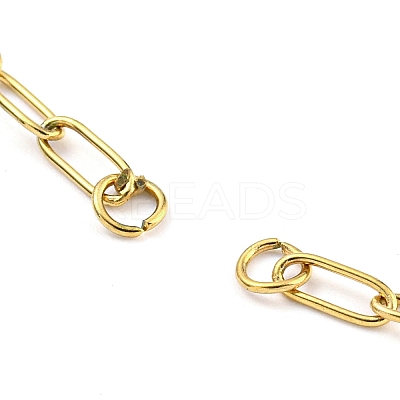 304 Stainless Steel Paperclip Chains Bracelet Making AJEW-P119-03G-1
