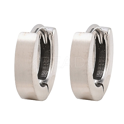 316 Surgical Stainless Hoop Earrings EJEW-C160-13AS-1