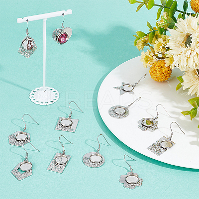 DIY Blank Dome Geometry Earring Making Kit DIY-SC0021-80-1