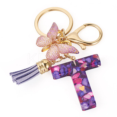 Resin Butterfly Pendant Keychains KEYC-TAC0034-03T-1
