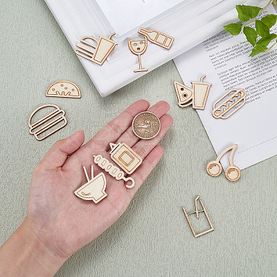 Wooden Cabochons WOOD-CJ0001-34-1