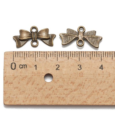 Bowknot Alloy Links connectors EA11930Y-AB-1