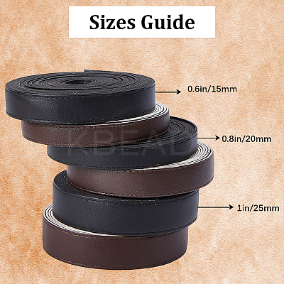 5M Flat Imitation Leather Cord LC-GF0001-05A-01-1