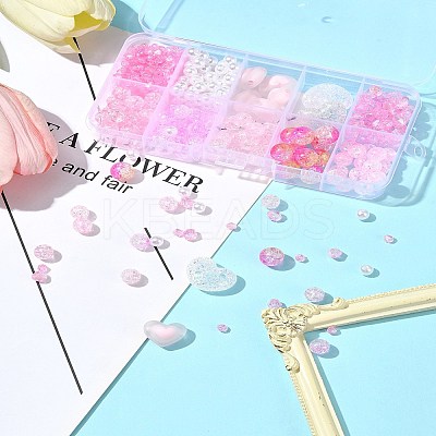 DIY Round Acrylic Beads Jewelry Making Findings Kits DIY-FS0007-05-1