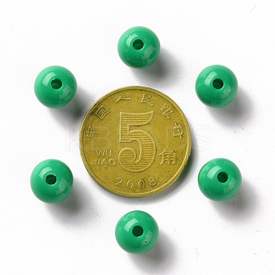 Opaque Acrylic Beads X-MACR-S370-C8mm-24-1