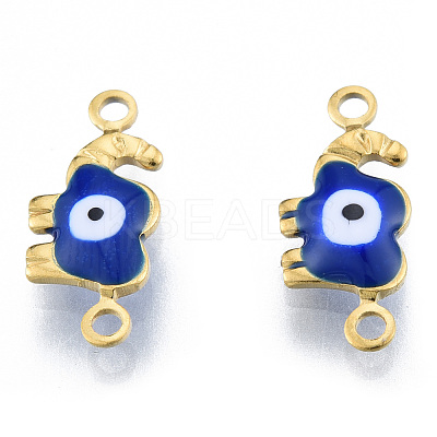 Ion Plating(IP) 304 Stainless Steel Enamel Connector Charms LS-STAS-N092-177A-1