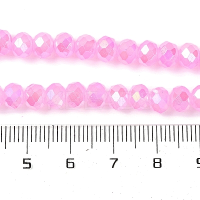 Baking Electroplate Glass Beads Strands DGLA-A039-J6MM-B09-1