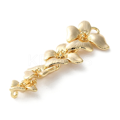 Brass Connector Charms KK-S513-02C-G-1