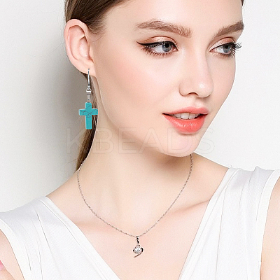 24Pcs 6 Styles Synthetic Turquoise Pendants Sets G-AR0005-22-1