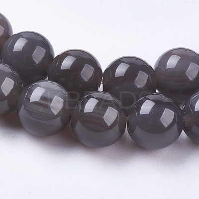 Natural Ice Obsidian Bead Strands G-E468-D01-6mm-1