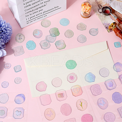 4 Sheets 4 Colors Epoxy Resin Adhesive Stickers STIC-CP0001-13-1