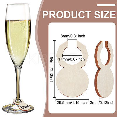 80Pcs Wood Wine Glass Label Ring FIND-UN0007-79-1