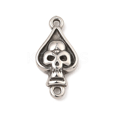 Tibetan Style 304 Stainless Steel Links Connector Charms STAS-K264-03AS-1