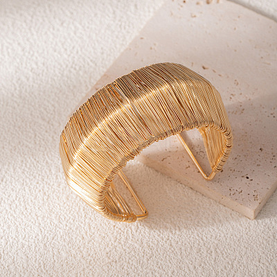 Iron Wired Cuff Bangles WGFA891-05-1