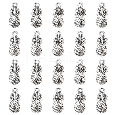 Pineapple Tibetan Style Alloy Pendants TIBEP-YW0001-38AS-1