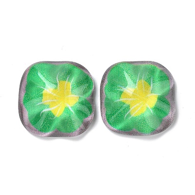 Oil Painting Style Resin Cabochons LS-CRES-P019-01B-1