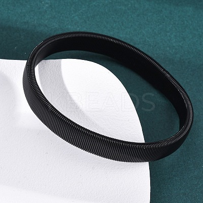 Iron Stretch Bracelets for Men Women BJEW-G741-01B-1
