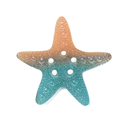 Gradient Color Opaque Resin Decoden Cabochons CRES-P036-01B-01-1