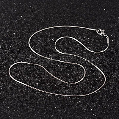 Non-Tarnish 304 Stainless Steel Snake Chain Necklaces NJEW-O096-16-1