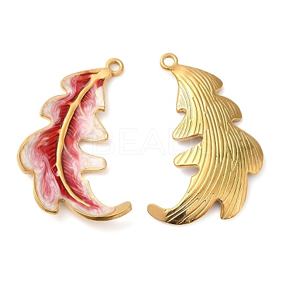 304 Stainless Steel Enamel Pendants STAS-K256-14G-02-1