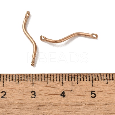 Ion Plating(IP) 304 Stainless Steel Links Connector Charms STAS-Q323-13RG-1