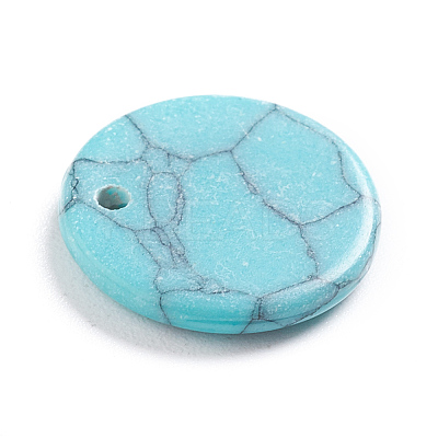 Synthetic Turquoise Charms G-L561-001J-1