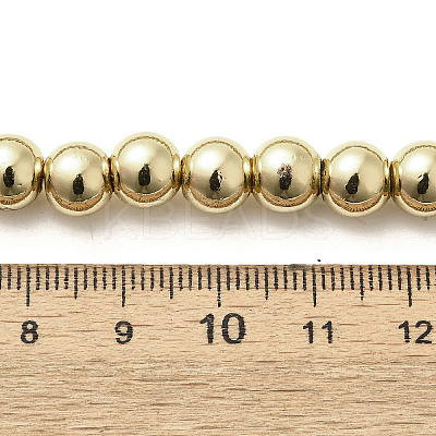 Electroplated Synthetic Magnetic Hematite Beads Strands G-L613-F01-02A-1