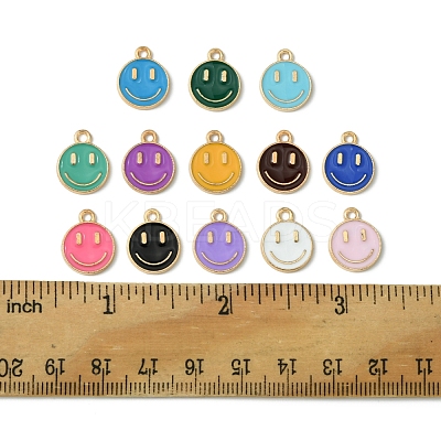 26Pcs 13 Colors Alloy Enamel Charms ENAM-FS0001-88-1