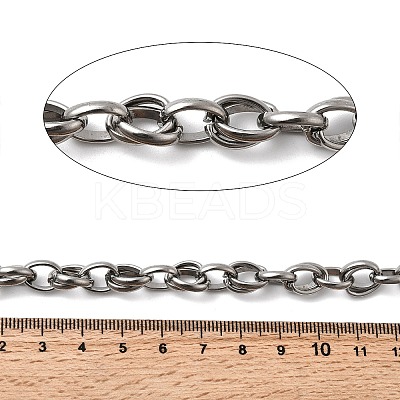 304 Stainless Steel Oval Link Chains CHS-Z007-07P-1