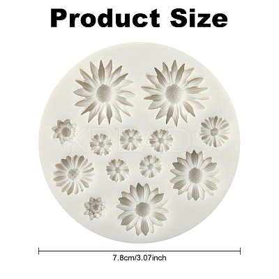 Sunflower Food Grade Silicone Molds DIY-YWC0006-05-1