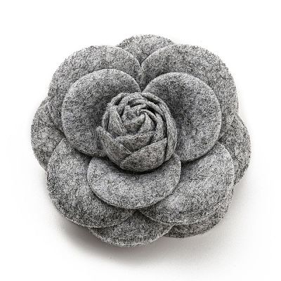 Cloth Art Camelia Brooch Pins LS-AJEW-Q147-01B-1