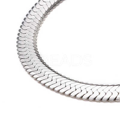 Non-Tarnish 304 Stainless Steel Snake Chains Necklaces NJEW-O058-31P-1