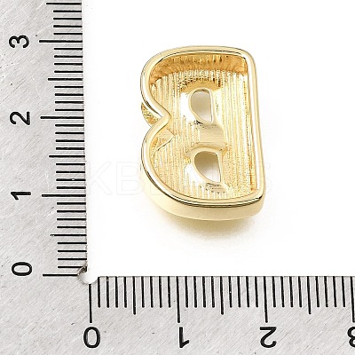 Brass Slide Charms KK-E802-33G-B-1