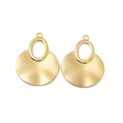 Ion Plating(IP) 304 Stainless Steel Big Pendants STAS-B031-34G-1