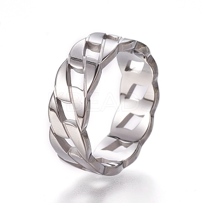 Tarnish Resistant 202 Stainless Steel Finger Rings RJEW-E158-22P-1
