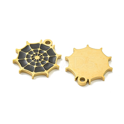 Halloween Theme Ion Plating(IP) 304 Stainless Steel Enamel Pendants STAS-M011-02A-1