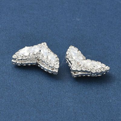 Brass Micro Pave Cubic Zirconia Pendants KK-S336-04S-A-1